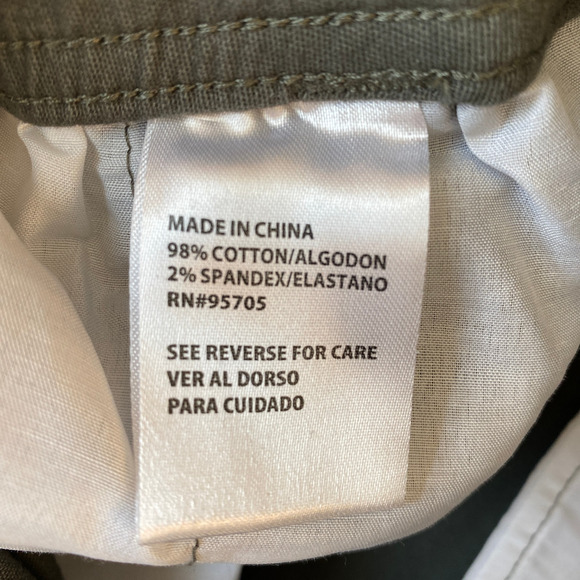 Iron Co. Cargo Pants Men M Green Gorpcore Pull On Drawstring Legs Stretch NWT - Picture 11 of 12